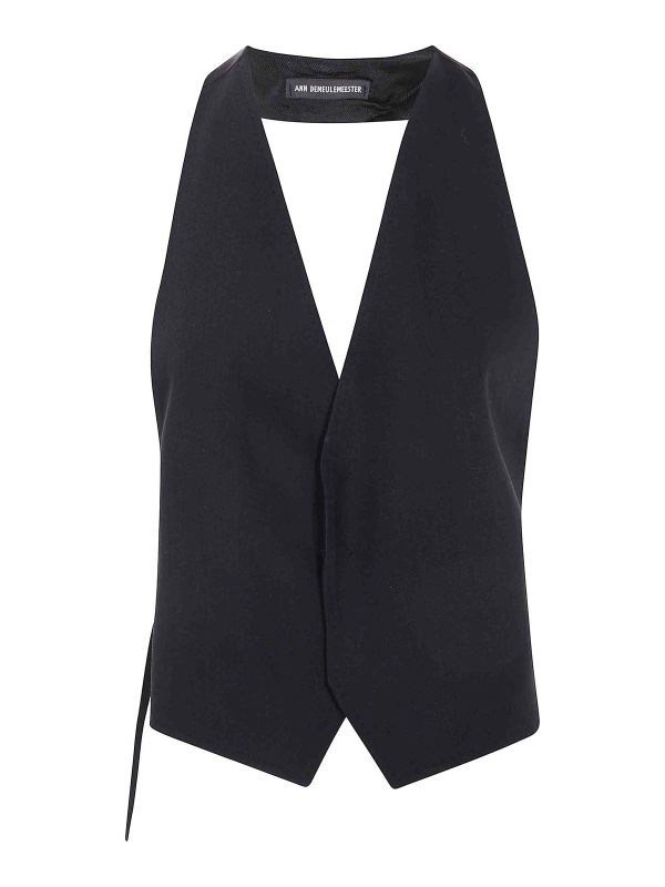 Ann Demeulemeester Gilet - Noir