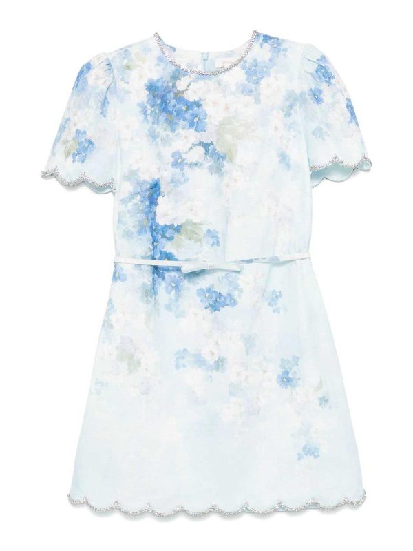 Zimmermann Robe Courte - Bleu