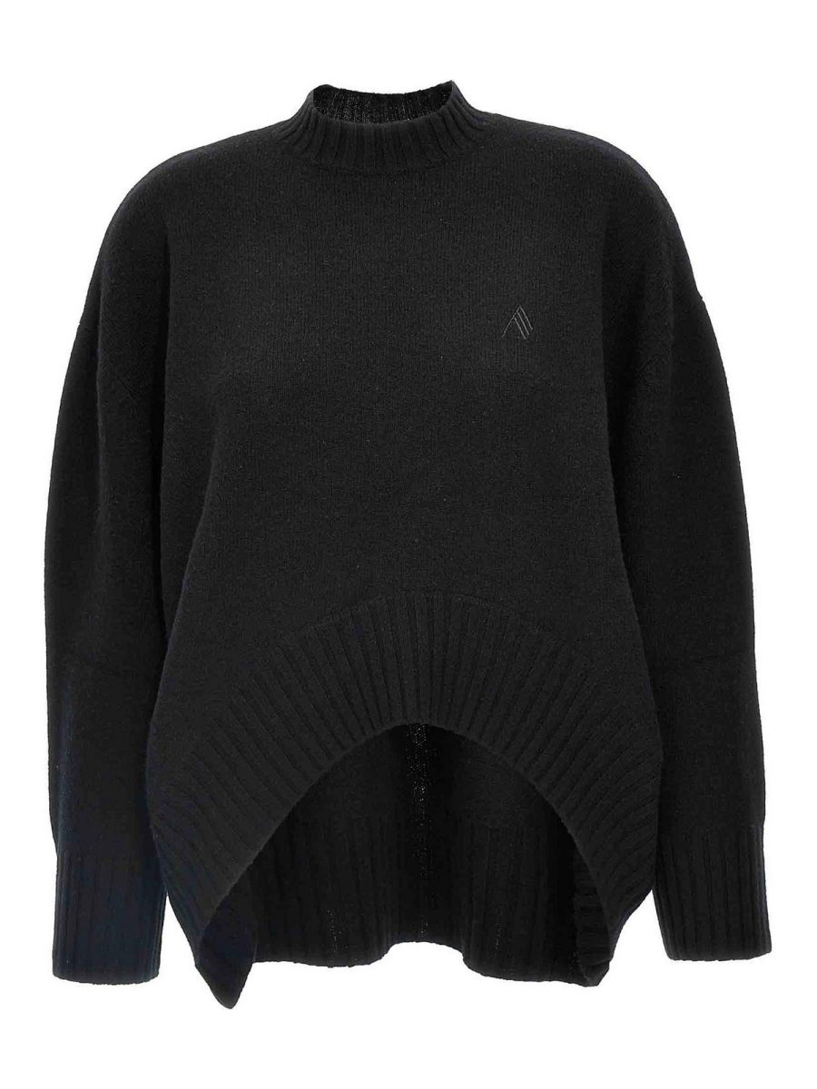 The Attico Pull Col Rond - Noir