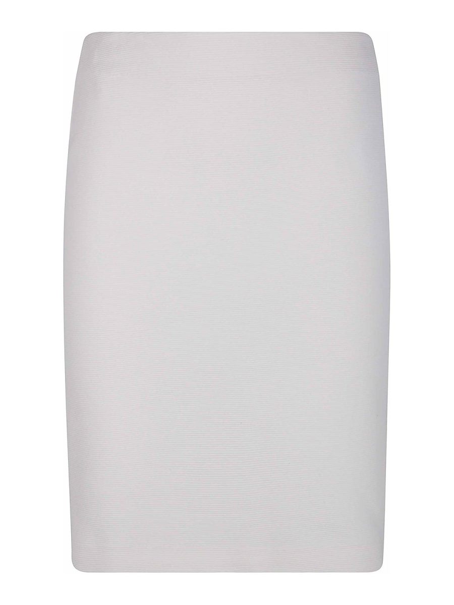 Emporio Armani Robe Au Genou - Blanc