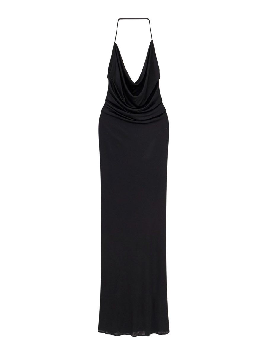 Elisabetta Franchi Robe Au Genou - Noir