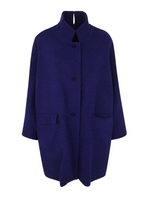 Daniela Gregis Manteau Court - Bleu