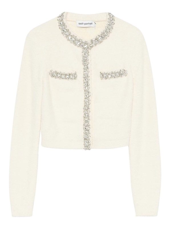 Self Portrait Cardigan - Couleur Chair