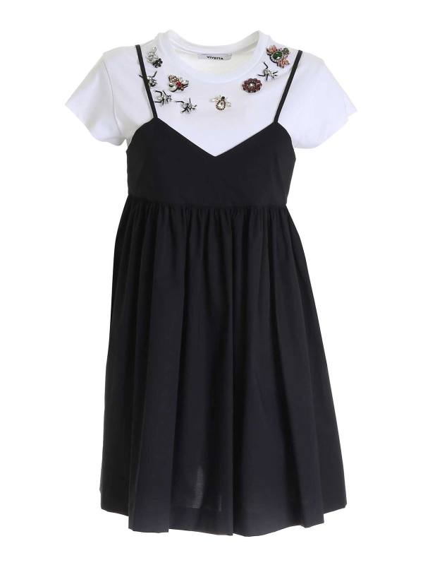 Vivetta Robe Au Genou - Noir