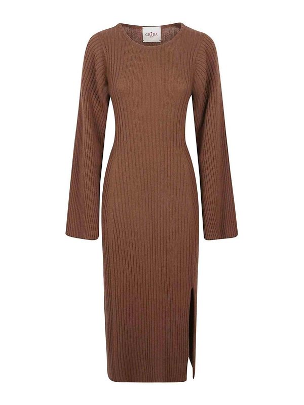 Crida Robe Au Genou - Marron