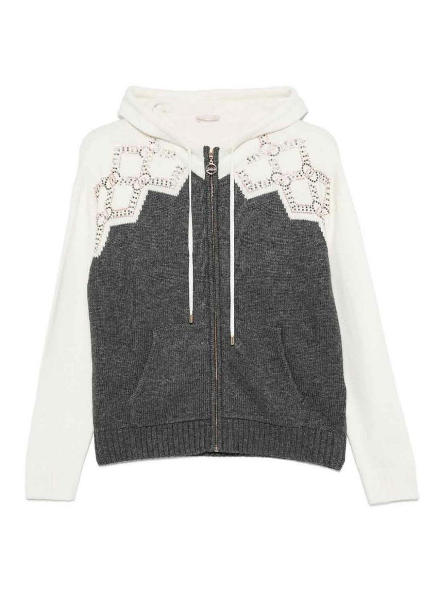 Liu Jo Pull Col Rond - Blanc