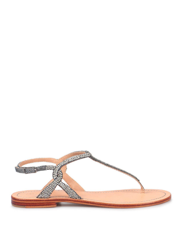 Maliparmi Sandales - Cuts & Beads