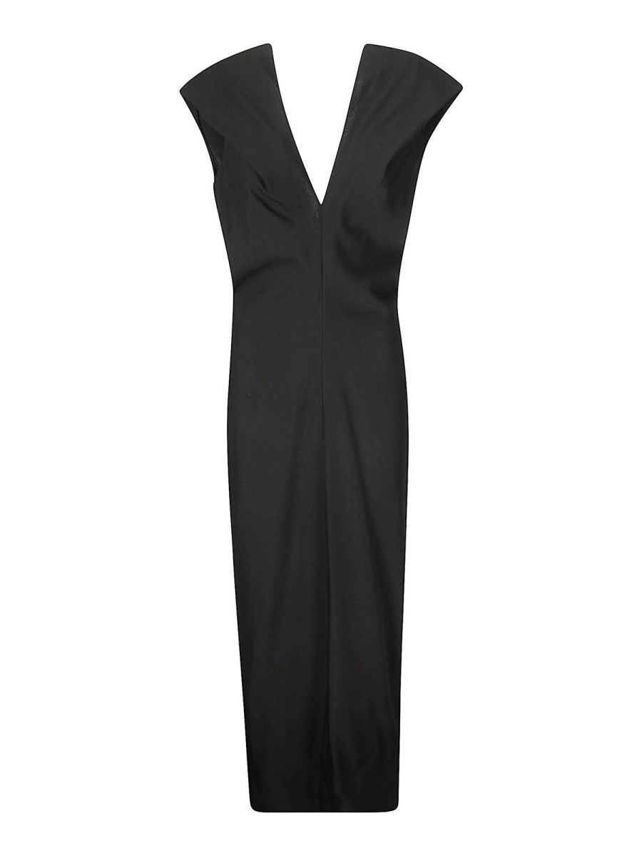 Khaite Robe Au Genou - Noir