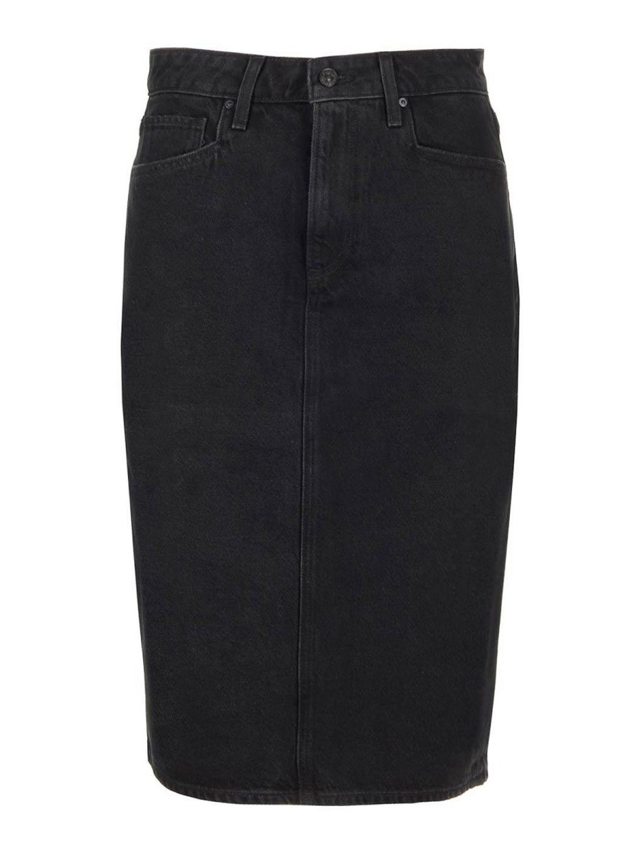 Paige Jupe Midi - Noir