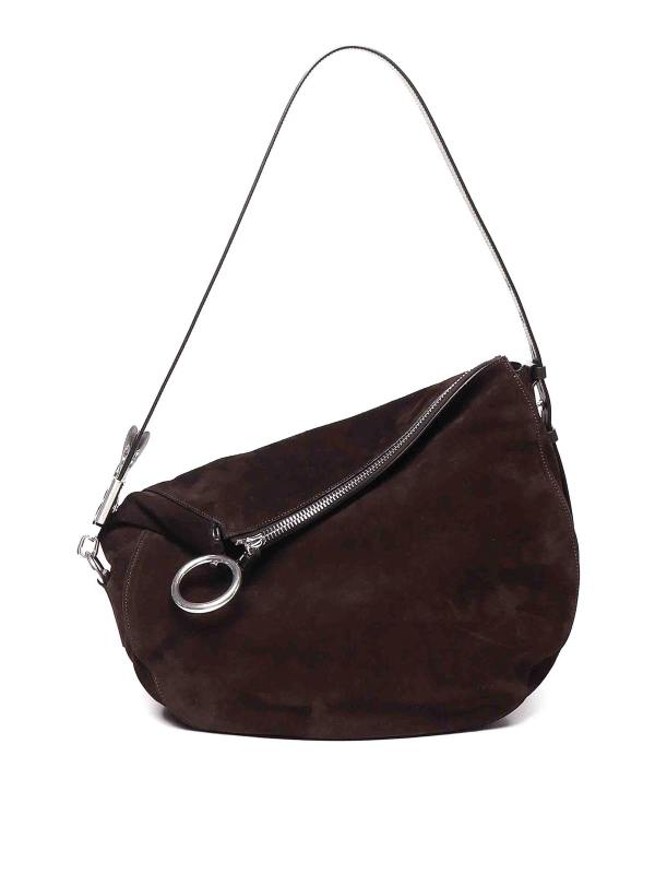 Burberry Sac Porté Épaule - Marron Foncé