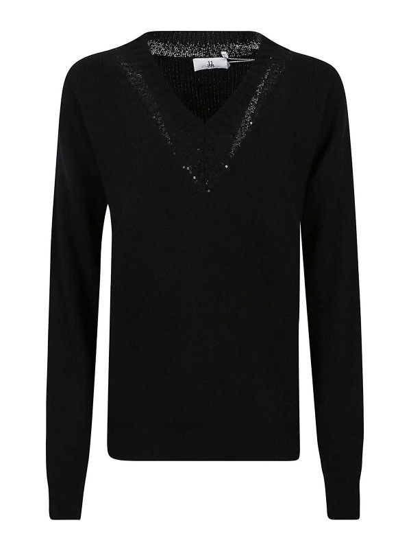 Eleven88 Pull À Col V - Noir