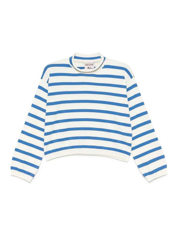 Semicouture Pull Col Rond - Blanc