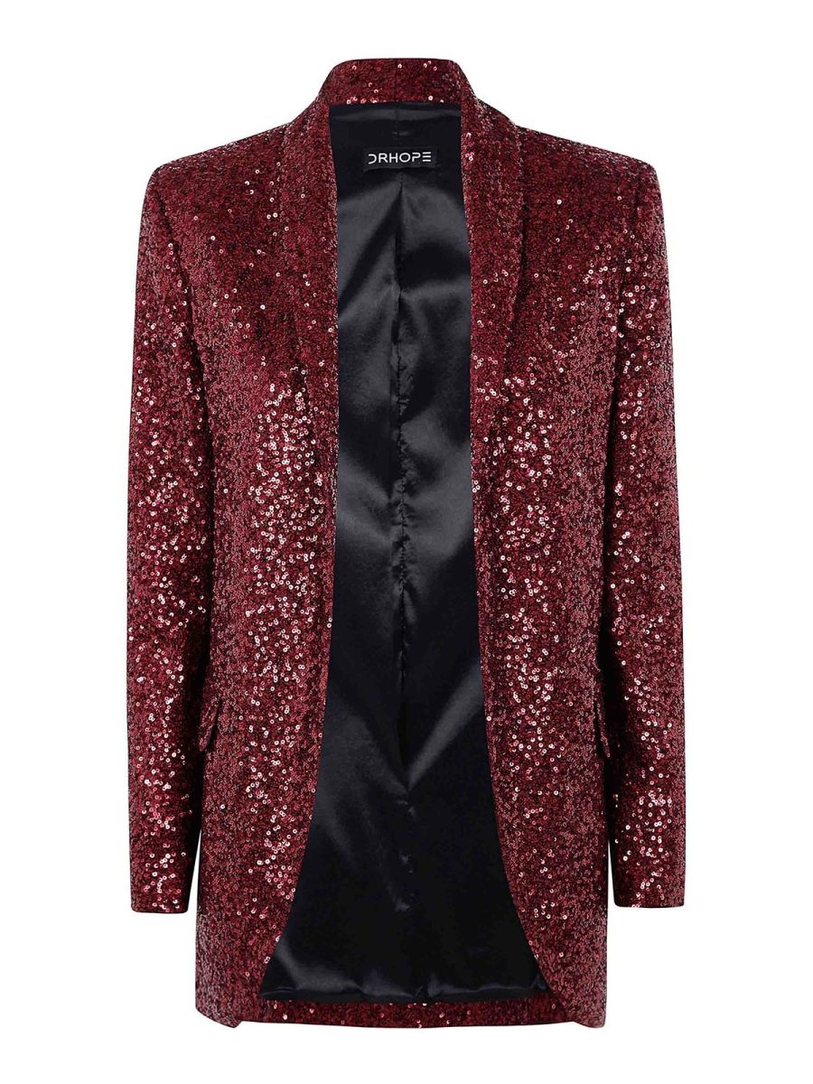 Drhope Veste Casual - Rouge