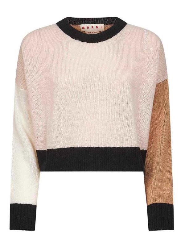 Marni Pull Col Bateau - Couleur Chair