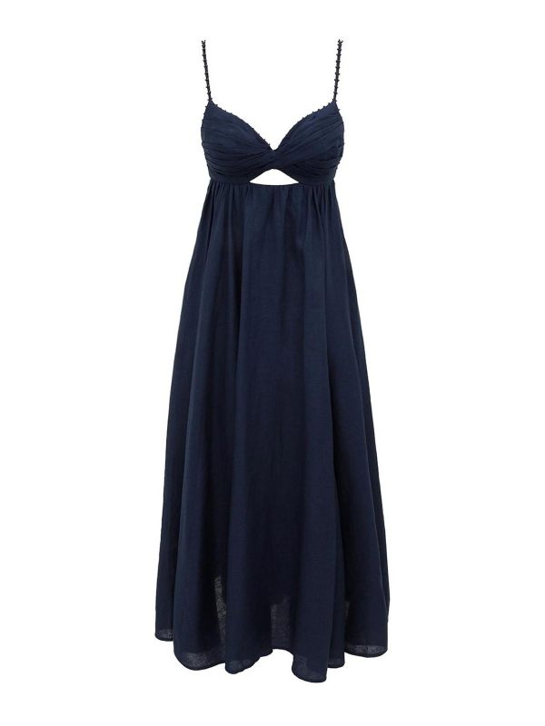 Zimmermann Robe Au Genou - Bleu