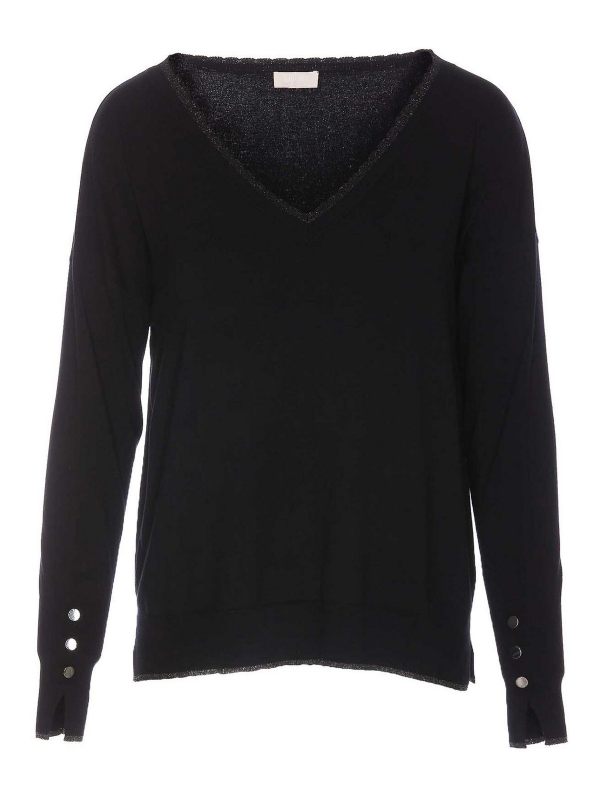 Liu Jo Pull Col Rond - Noir