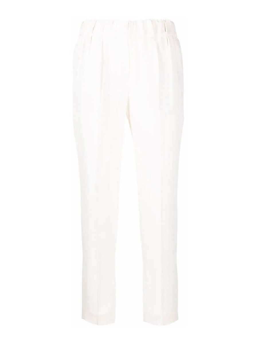 Brunello Cucinelli Pantalons Décontractés - Blanc