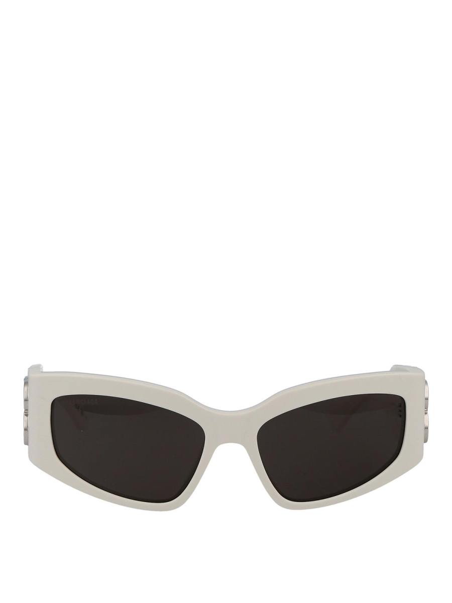 Balenciaga Lunettes De Soleil - Blanc