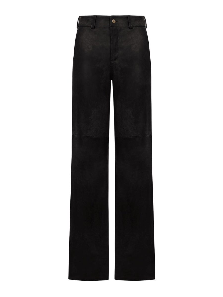 Salvatore Santoro Pantalons En Cuir - Noir