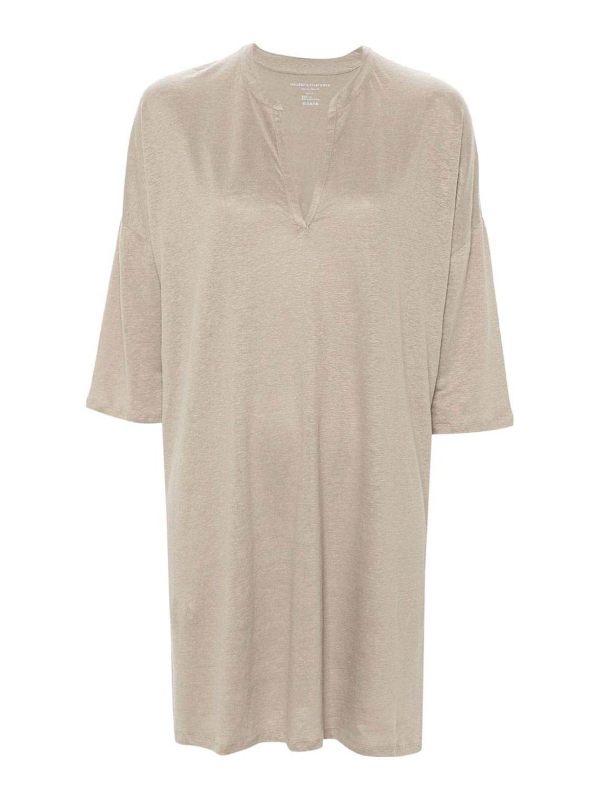 Majestic Filatures Robe Au Genou - Gris