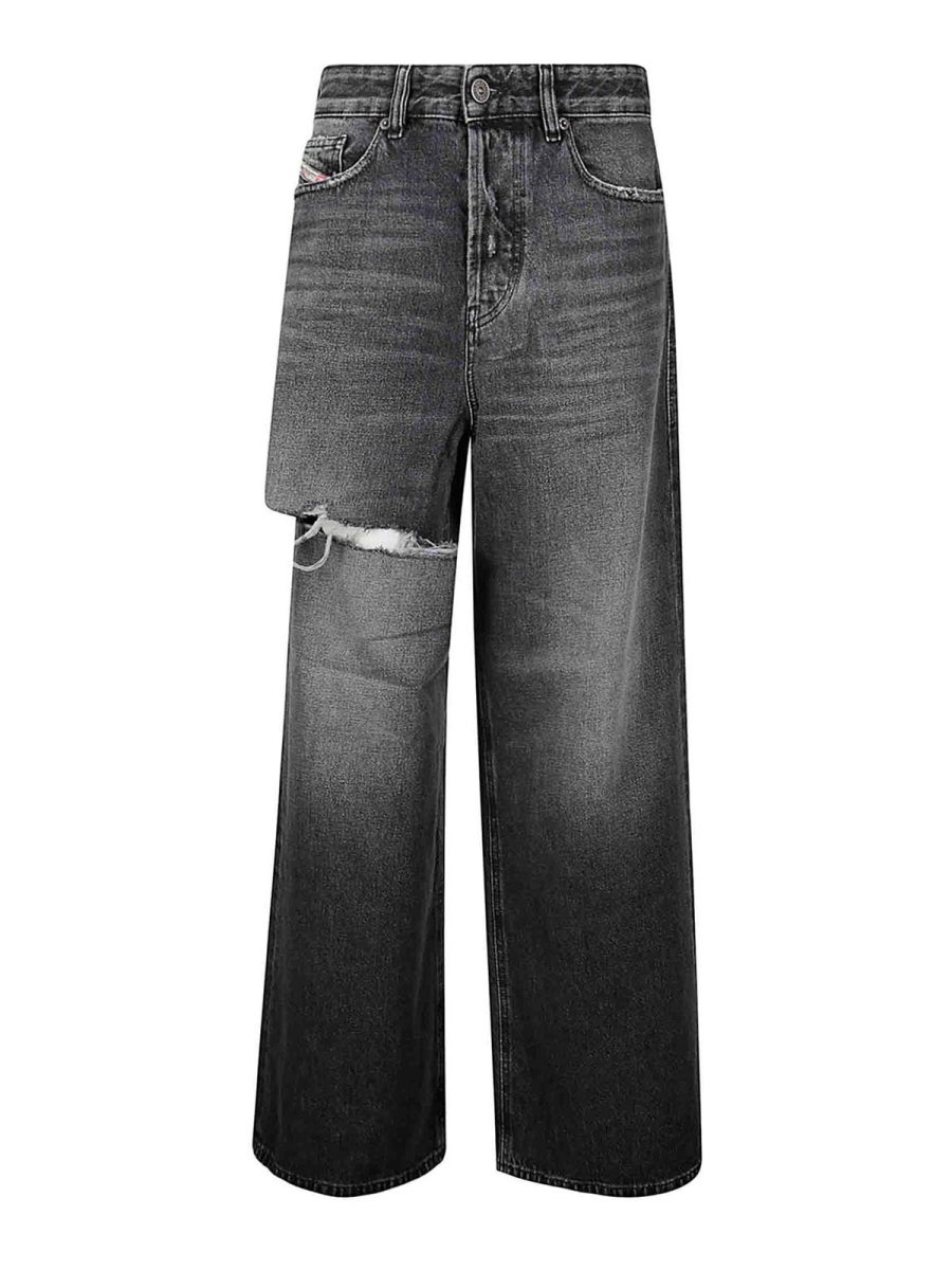 Diesel Jean Droit - Noir
