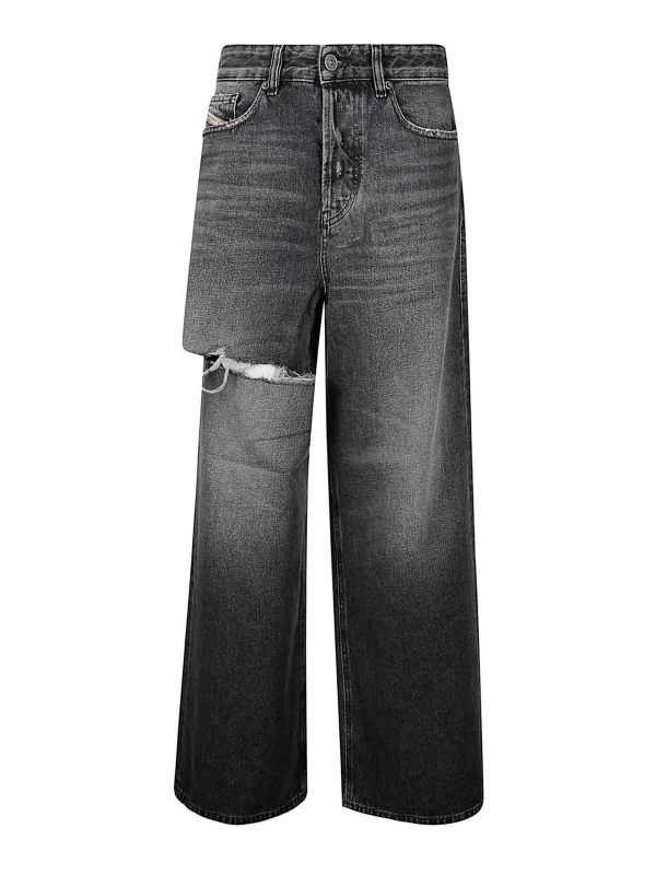 Diesel Jean Droit - Noir