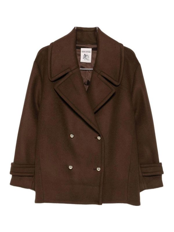 Semicouture Manteau Au Genou - Placida