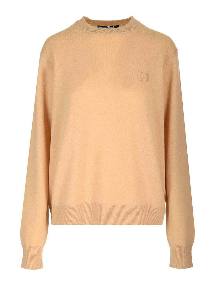 Acne Studios Pull Col Rond - Beige