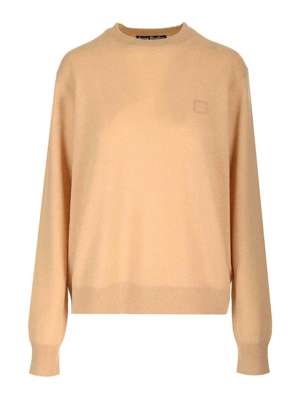 Acne Studios Pull Col Rond - Beige