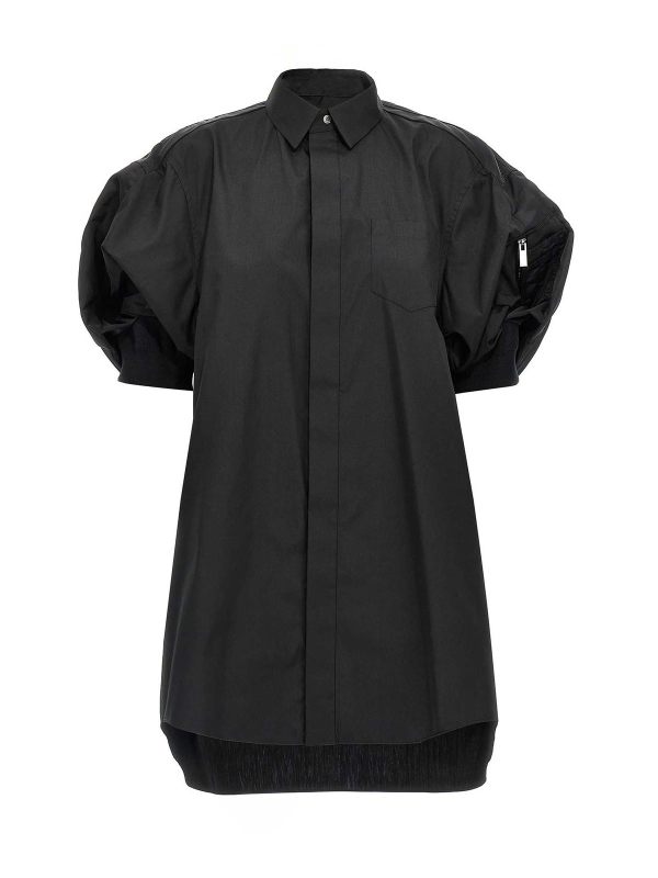 Sacai Robe Au Genou - Noir