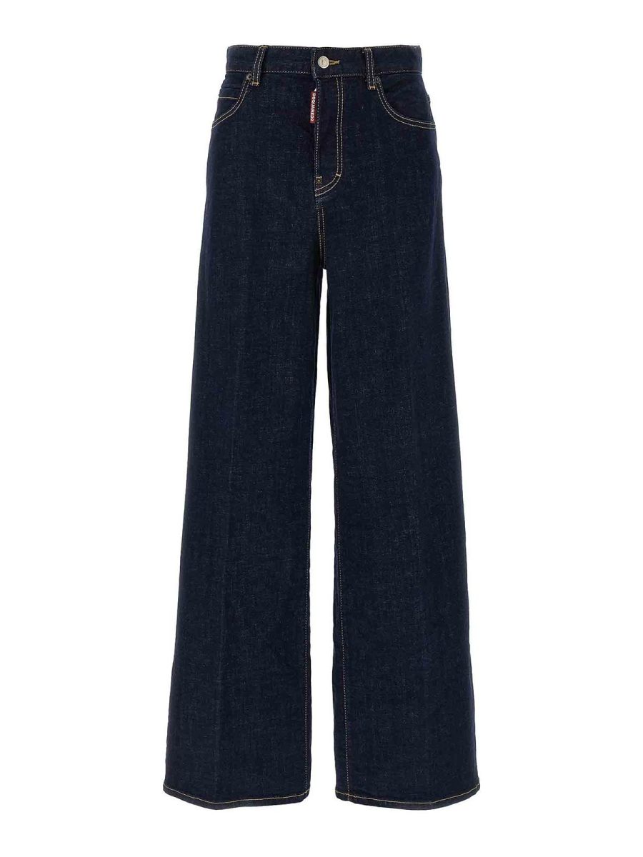 Dsquared2 Jean Bootcut - Bleu