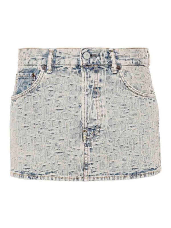 Acne Studios Mini Jupe - Bleu