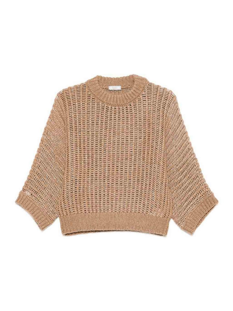 Peserico Pull Col Rond - Beige