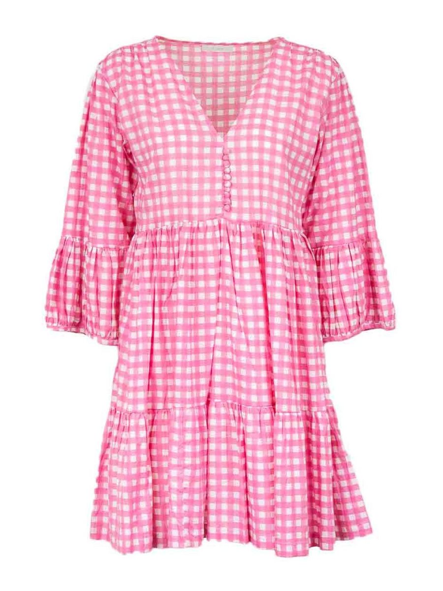 ElleBlue Robe Au Genou - Blanc