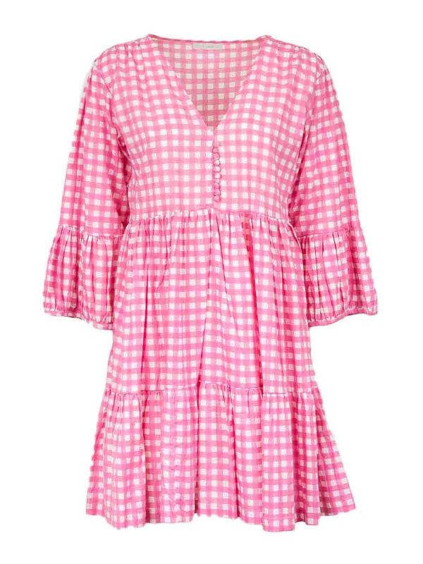ElleBlue Robe Au Genou - Blanc