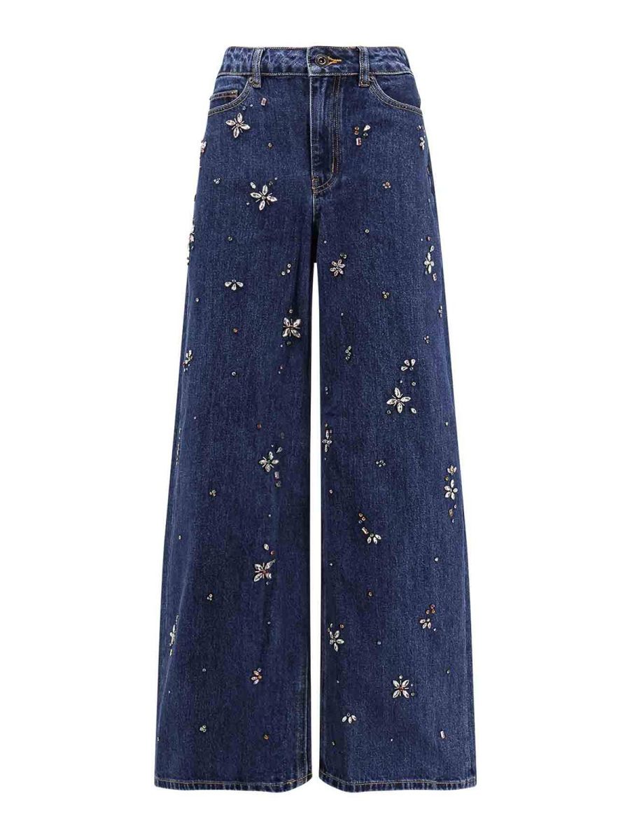 Self Portrait Jean Bootcut - Bleu