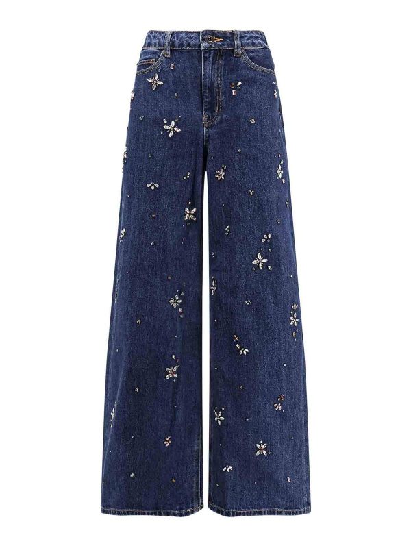 Self Portrait Jean Bootcut - Bleu