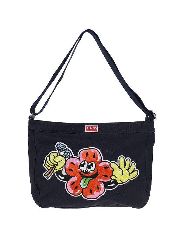 Kenzo Sac Porté Épaule - Bleu Foncé