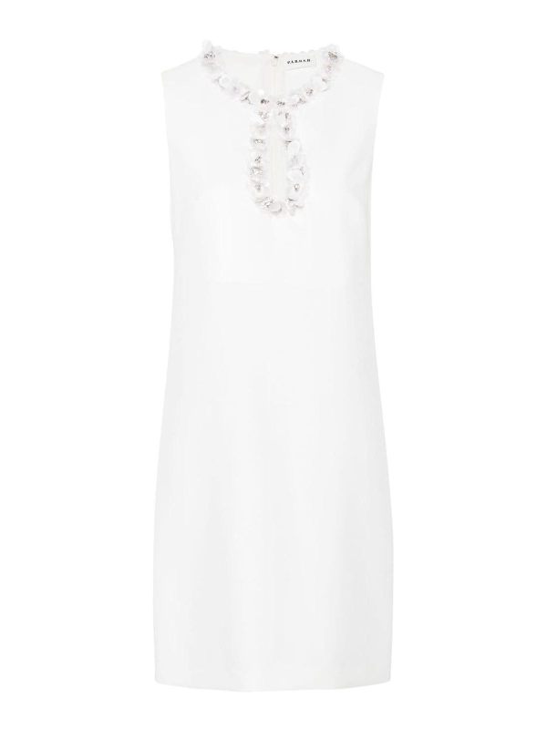 P. A.R. O.S. H. Robe Au Genou - Blanc