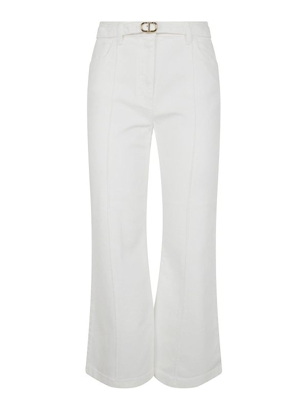 Twinset Jean Droit - Blanc