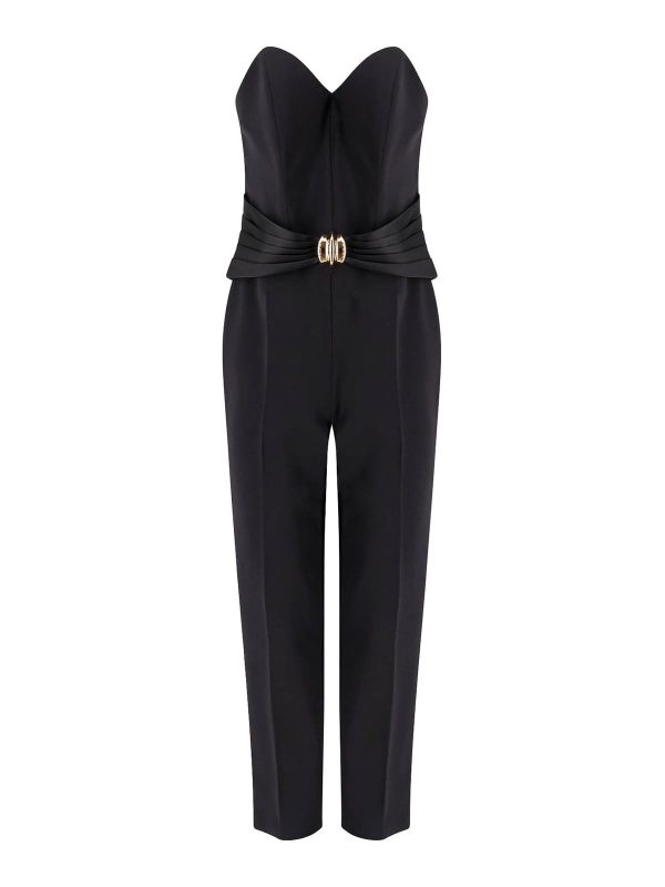 Elisabetta Franchi Robe Au Genou - Noir