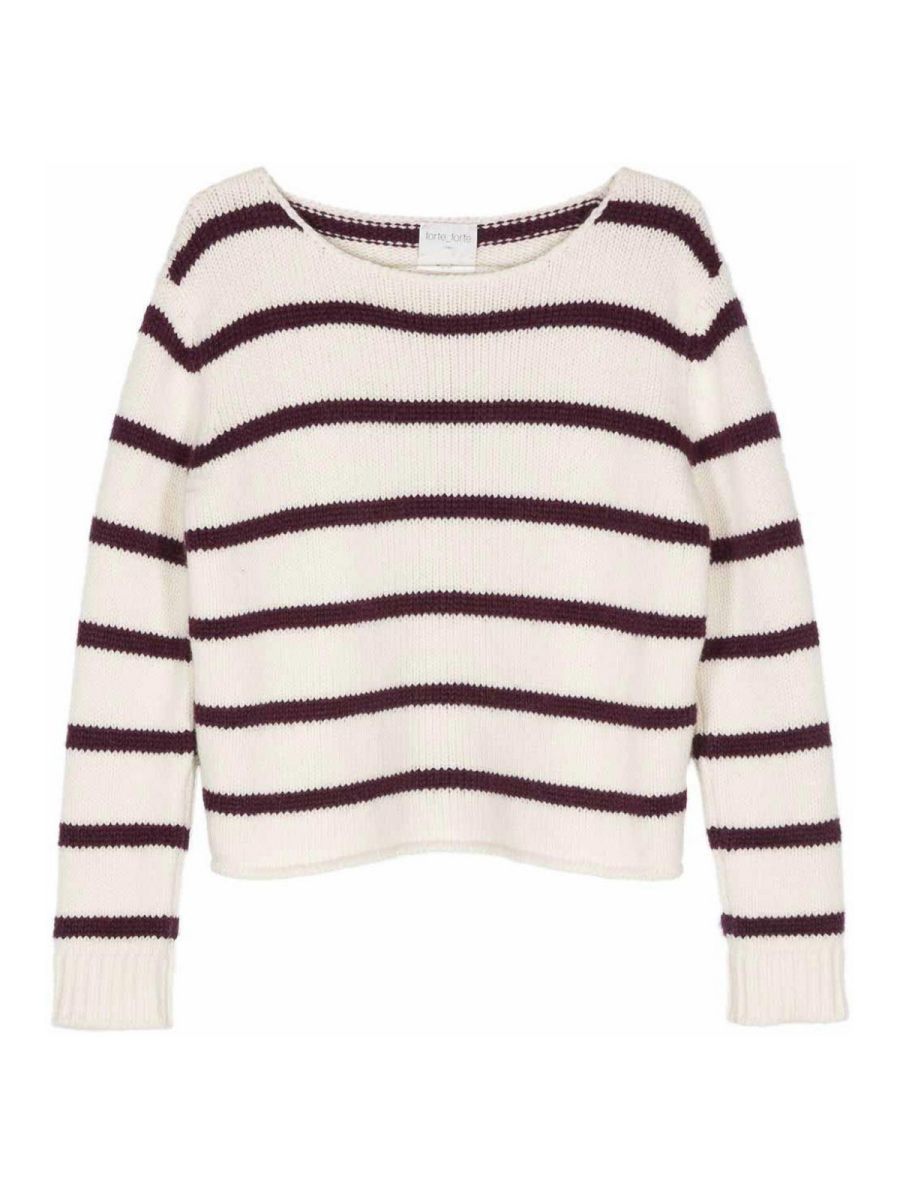 Forte Forte Pull Col Rond - Blanc