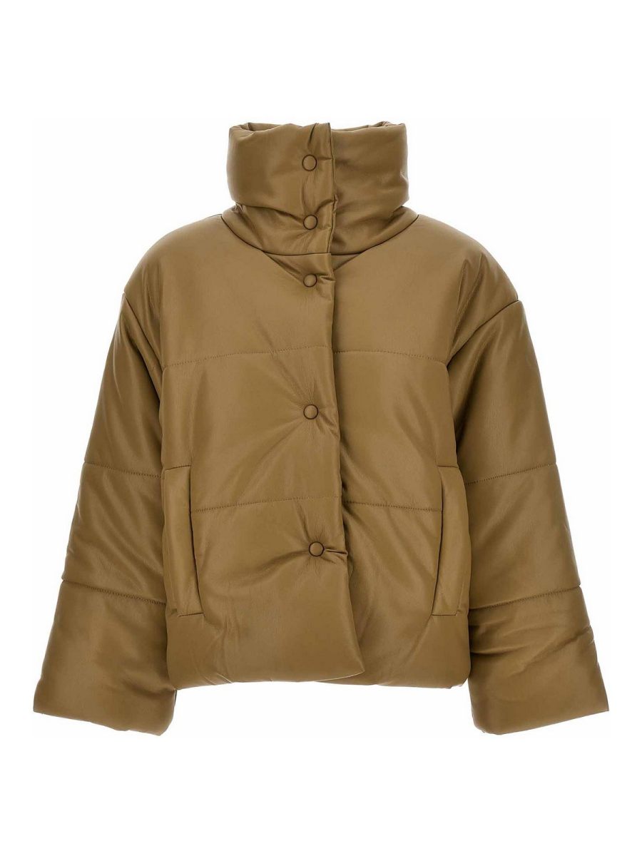 Nanushka Okobor Alt-leather Puffer Jacket