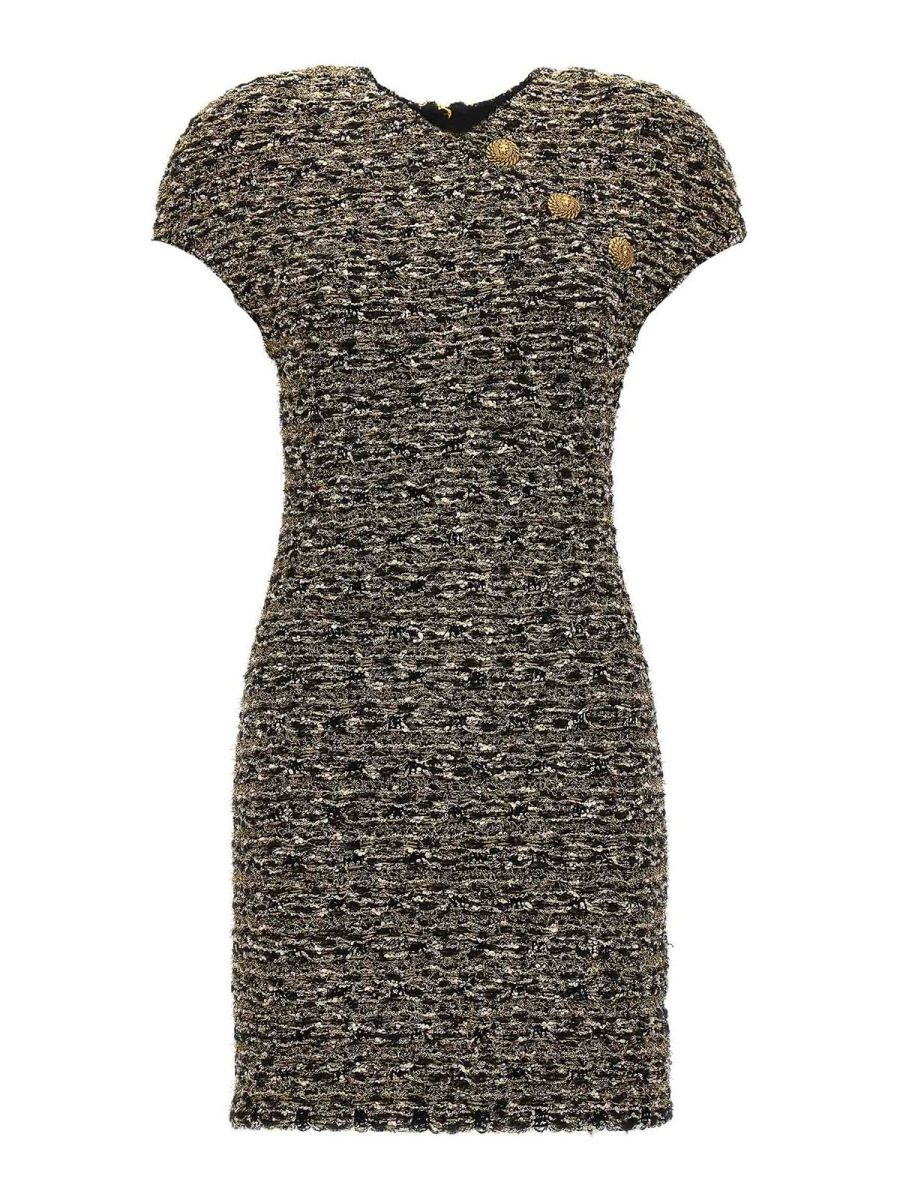 Balmain Robe Courte - Multicolore