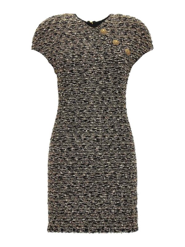Balmain Robe Courte - Multicolore