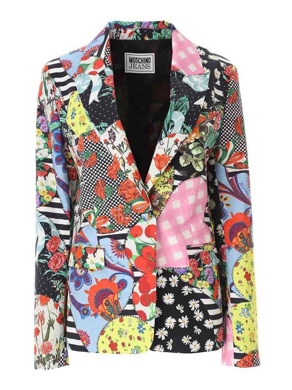 Moschino Jeans Veste Casual - Multicolore