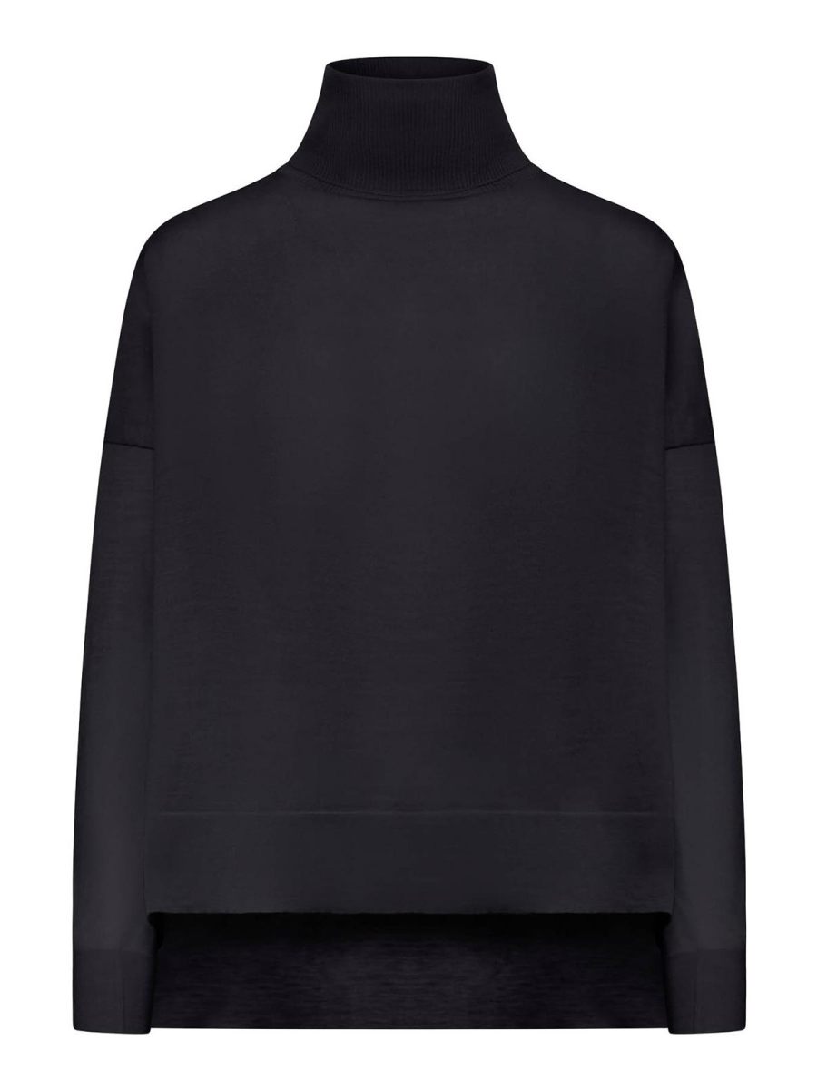 Roberto Collina Pull Col Rond - Noir