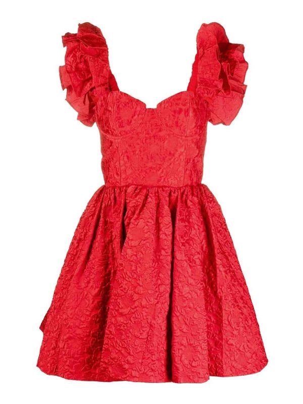 Alice+Olivia Robe Au Genou - Rouge