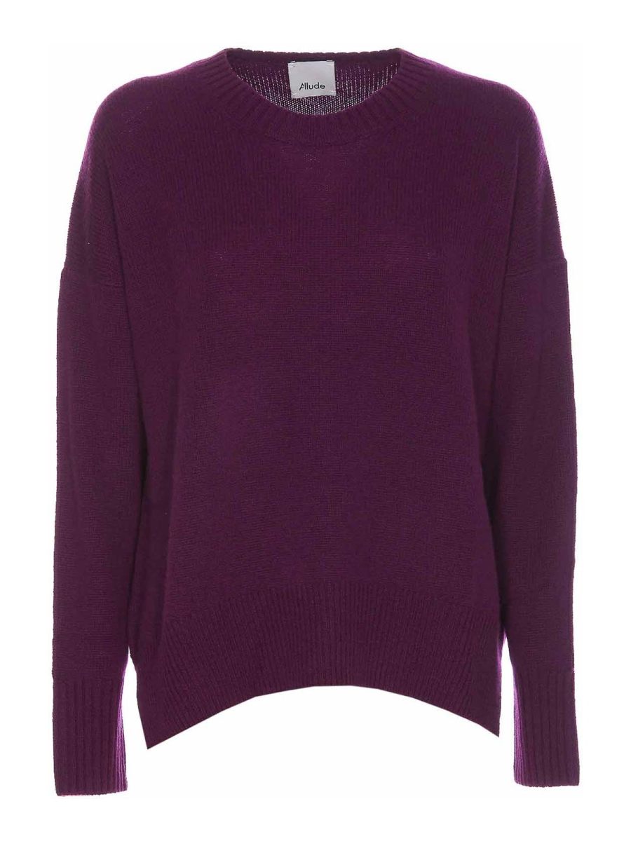 Allude Pull Col Rond - Violet