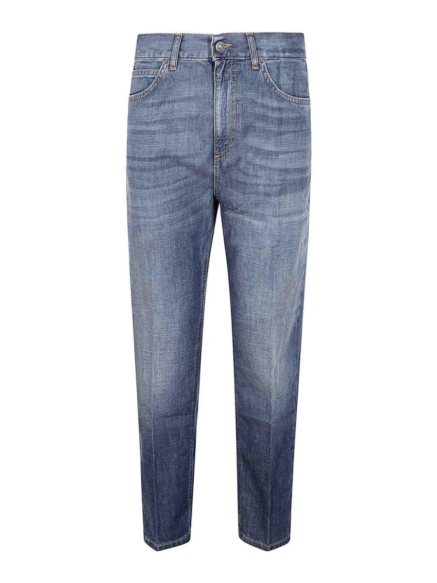 Dondup Jean Droit - Bleu